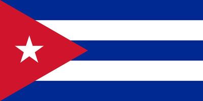 Cuba flag. Accurate dimensions and official colors. This file is suitable for digital editing and printing of any size. vector