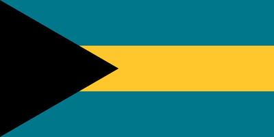 Bahamas flag. Accurate dimensions and official colors. This file is suitable for digital editing and printing of any size. vector