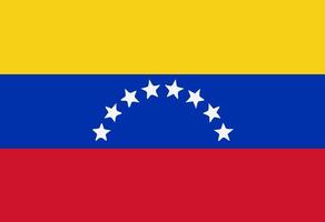 Venezuela flag. Accurate dimensions and official colors. This file is suitable for digital editing and printing of any size. vector