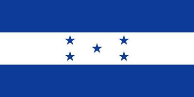 Honduras flag. Accurate dimensions and official colors. This file is suitable for digital editing and printing of any size. vector