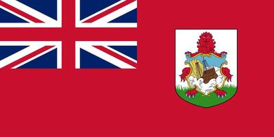 Bermuda flag. Accurate dimensions and official colors. This file is suitable for digital editing and printing of any size. vector