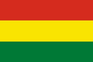 Bolivia flag. Accurate dimensions and official colors. This file is suitable for digital editing and printing of any size. vector
