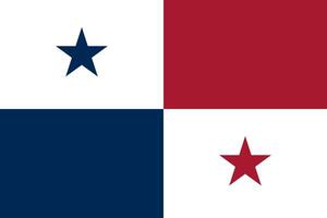 Panama flag. Accurate dimensions and official colors. This file is suitable for digital editing and printing of any size. vector