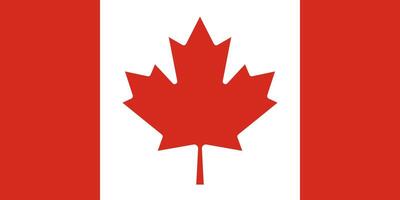 Canada flag. Accurate dimensions and official colors. This file is suitable for digital editing and printing of any size. vector