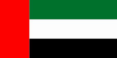 Uni Emirat Arab flag. Accurate dimensions and official colors. This file is suitable for digital editing and printing of any size. vector