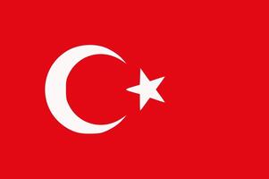 Turki flag. Accurate dimensions and official colors. This file is suitable for digital editing and printing of any size. vector