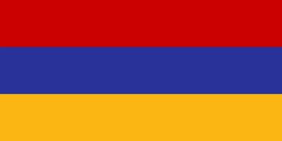 Armenia flag. Accurate dimensions and official colors. This file is suitable for digital editing and printing of any size. vector