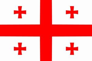Georgia flag. Accurate dimensions and official colors. This file is suitable for digital editing and printing of any size. vector