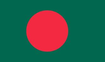 Bangladesh flag. Accurate dimensions and official colors. This file is suitable for digital editing and printing of any size. vector