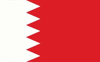 Bahrain flag. Accurate dimensions and official colors. This file is suitable for digital editing and printing of any size. vector
