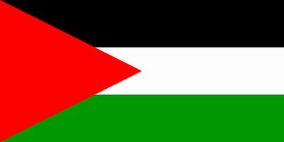 Palestina flag. Accurate dimensions and official colors. This file is suitable for digital editing and printing of any size. vector