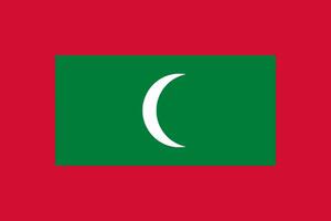 Maladewa flag. Accurate dimensions and official colors. This file is suitable for digital editing and printing of any size. vector