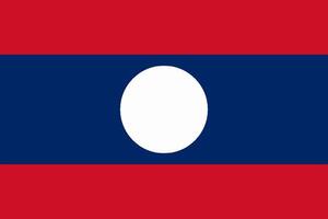 Laos flag. Accurate dimensions and official colors. This file is suitable for digital editing and printing of any size. vector