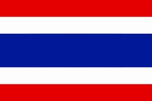 Thailand flag. Accurate dimensions and official colors. This file is suitable for digital editing and printing of any size. vector