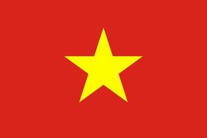 Vietnam flag. Accurate dimensions and official colors. This file is suitable for digital editing and printing of any size. vector