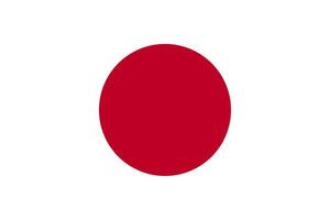 Jepang flag. Accurate dimensions and official colors. This file is suitable for digital editing and printing of any size. vector
