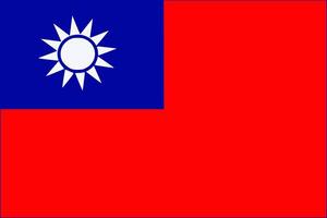 Taiwan flag. Accurate dimensions and official colors. This file is suitable for digital editing and printing of any size. vector