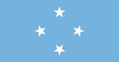 Micronesia flag. Accurate dimensions and official colors. This file is suitable for digital editing and printing of any size. vector