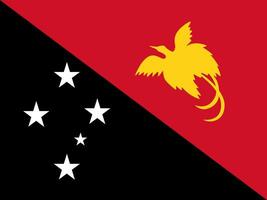Papua New Guinea flag. Accurate dimensions and official colors. This file is suitable for digital editing and printing of any size. vector
