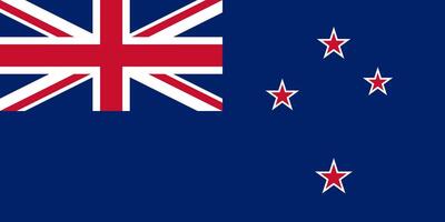 New Zealand flag. Accurate dimensions and official colors. This file is suitable for digital editing and printing of any size. vector
