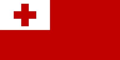 Tonga flag. Accurate dimensions and official colors. This file is suitable for digital editing and printing of any size. vector