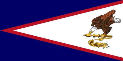 American Samoa flag. Accurate dimensions and official colors. This file is suitable for digital editing and printing of any size. vector