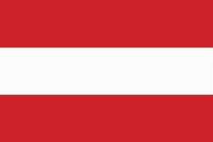 Austria flag. Accurate dimensions and official colors. This file is suitable for digital editing and printing of any size. vector