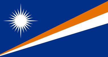 Marshall Islands flag. Accurate dimensions and official colors. This file is suitable for digital editing and printing of any size. vector