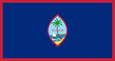 Guam flag. Accurate dimensions and official colors. This file is suitable for digital editing and printing of any size. vector