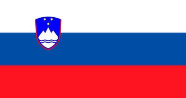 Slovenia flag. Accurate dimensions and official colors. This file is suitable for digital editing and printing of any size. vector
