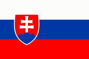 Slovakia flag. Accurate dimensions and official colors. This file is suitable for digital editing and printing of any size. vector