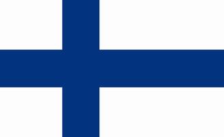 Finland flag. Accurate dimensions and official colors. This file is suitable for digital editing and printing of any size. vector