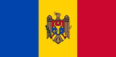 Moldova flag. Accurate dimensions and official colors. This file is suitable for digital editing and printing of any size. vector