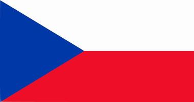 Czechia flag. Accurate dimensions and official colors. This file is suitable for digital editing and printing of any size. vector