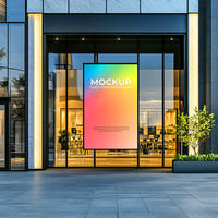 Empty Storefront Mockup for High-End Business Presentations psd