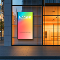 Modern Storefront Mockup for High-End Branding Projects psd