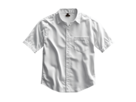 Plain short sleeve shirt with pocket, casual style, versatile wear png