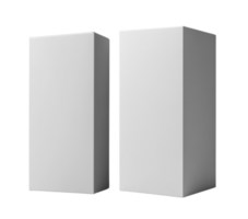 Minimalist white rectangular blocks for display or decoration png