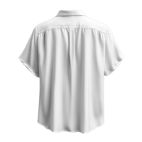 plain white short sleeve shirt with relaxed fit and smooth fabric png