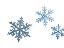 Snowflakes flying in air, isolated on transparency background, create serene winter atmosphere png