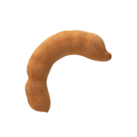 Tamarind pod with smooth, brown exterior, showcasing its unique shape and texture png