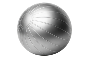 shiny metallic ball with smooth surface and radial lines png