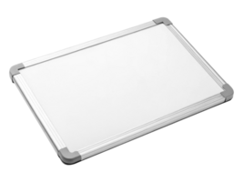 Whiteboard with aluminum frame, ideal for presentations and notes png