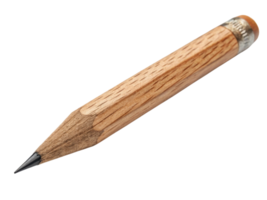 wooden pencil with sharpened tip and eraser, ideal for writing png