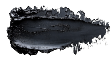 dark paint stroke with textured surface, ideal for backgrounds or design elements png