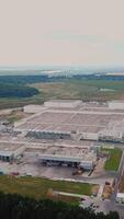 Aerial view of a factory or industrial area video