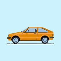 Efficient Hatchback Car Built for City and Highway Driving vector