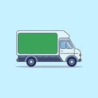 Efficient Cargo Van Designed for Delivery and Transport vector