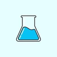Beaker with Fizzing Substance vector