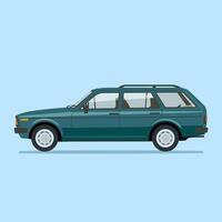 Spacious and Practical Station Wagon for Comfortable Travel vector